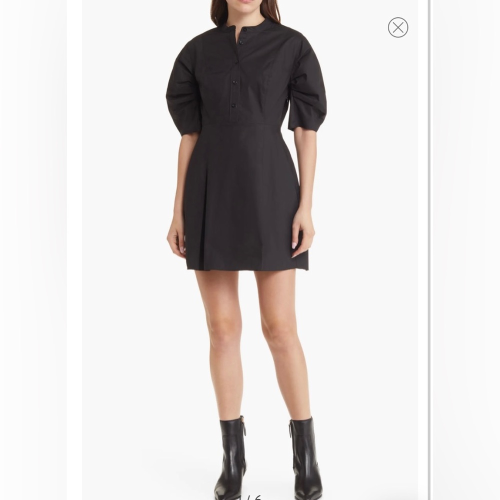 Puff Sleeve Organic Cotton A-Line, Frame